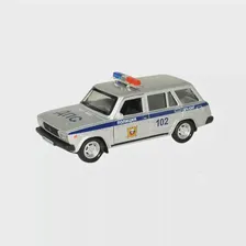 Машина металл ВАЗ-2104 ЖИГУЛИ ПОЛИЦИЯ 12 см, двери, багаж, инерц, кор