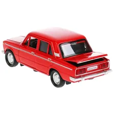 Машина металл ВАЗ-2106 ЖИГУЛИ длина 12 см, инерция , красный, 2106-12-RD