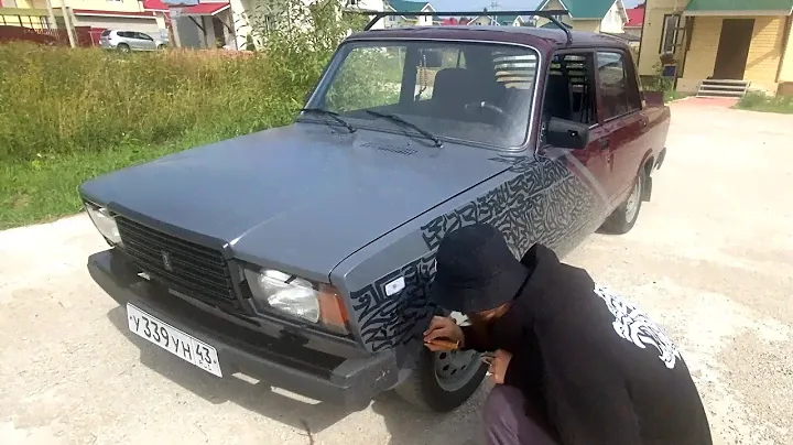 КАЛЛИГРАФИЯ НА БОЕВОЙ КЛАССИКЕ ВАЗ 2107