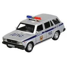 Машина металлическая "ВАЗ-2104 ЖИГУЛИ. ПОЛИЦИЯ", арт. 300026, 2104-12POL-SR, Технопарк