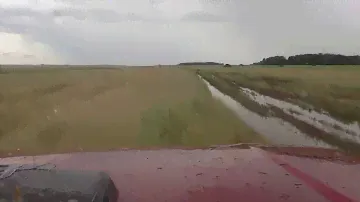 Чаны 28.07.13.возвращение воды.(ВАЗ 2121)обход полем.
